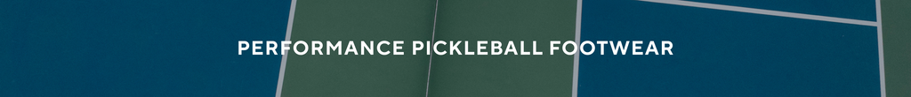 Pickleball player moving across the court wearing SQAIRZ pickleball shoes.